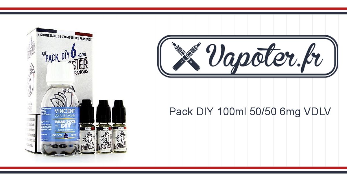 Pack DIY VDLV - 50PG /50 VG - E-Liquide DIY