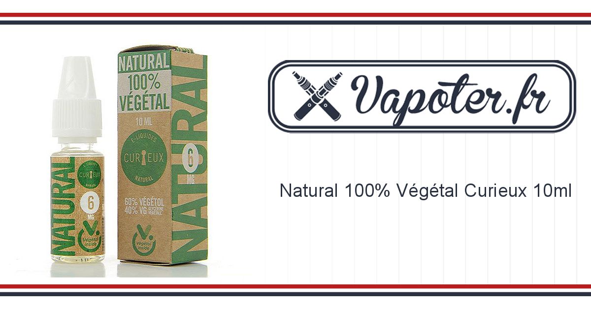 Booster 100% Végétal - Curieux - Booster de nicotine au propylène glycol  végétal