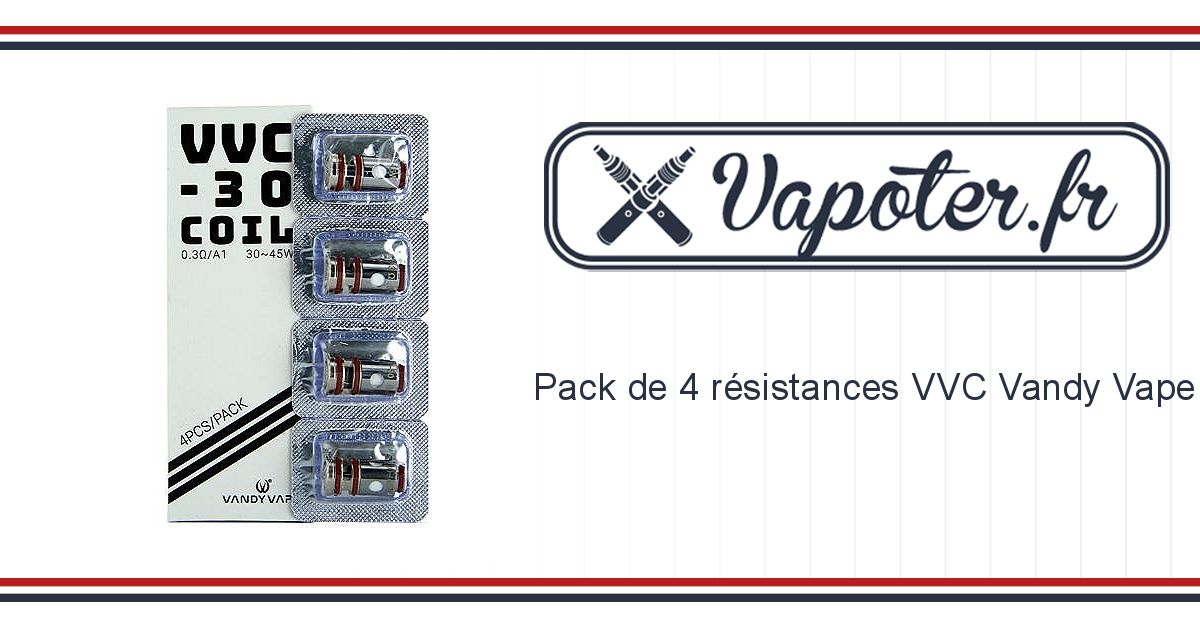 Pack De 4 Résistances Vvc Vandy Vape Vapoterfr