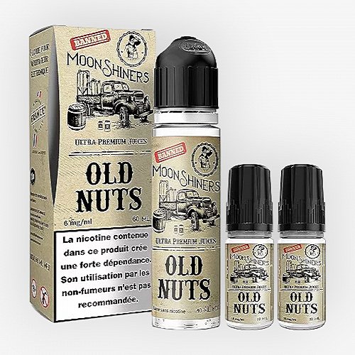 Pack 40ml + 2x10ml Old Nuts Moonshiners - 06mg