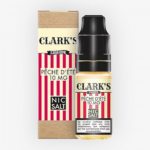 Pêche D'Été Nic Salt Clark's Liquide 10ml