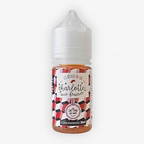 Charlotte Aux Fraises Concentré Le Coq Qui Vape Premium 30ml