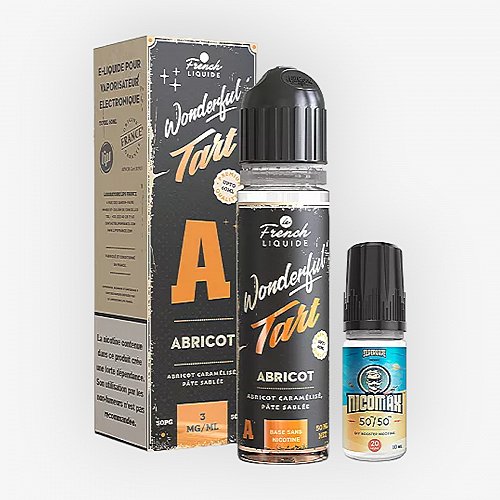 Abricot Easy2Shake 50/50 03mg 50ml Wonderful Tart Le French Liquide