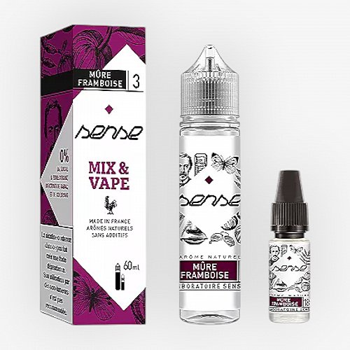 Pack 50ml + 10ml Mûre Framboise Sense - 03mg