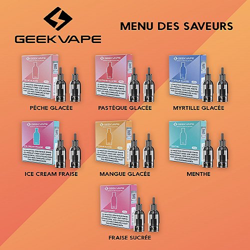 Pack de 2 pods Wenax M1 2ml 20mg GeekVape