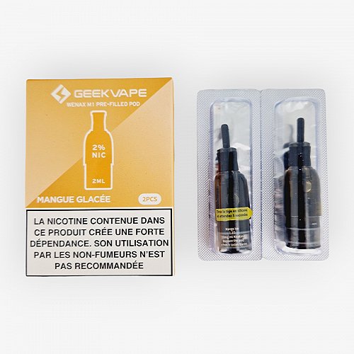 Pack de 2 pods Wenax M1 2ml 20mg GeekVape