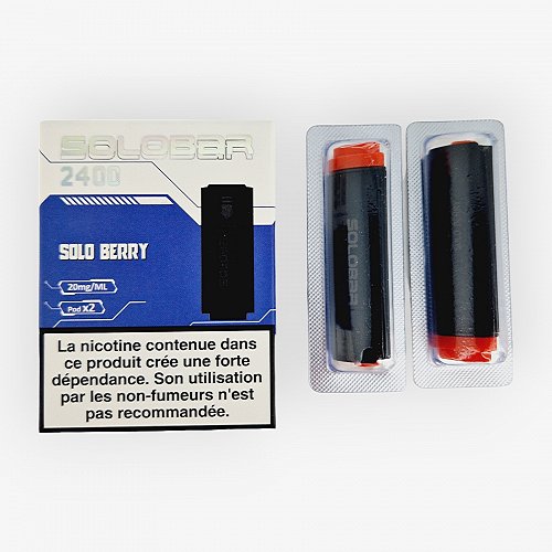 Pack de 2 Pods Solobar 2400 2ml 20mg