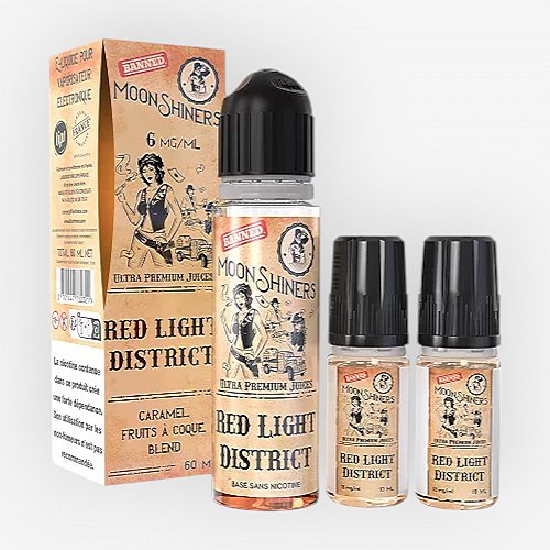 Pack 40ml + 2x10ml Red Light District Moonshiners - 06mg