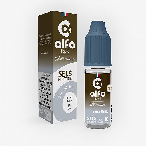 Blond Grillé Sels De Nicotine Gaïa Classics Alfaliquid 10ml