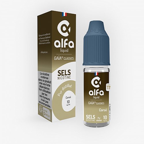 Corsé Sels De Nicotine Gaïa Classics Alfaliquid 10ml