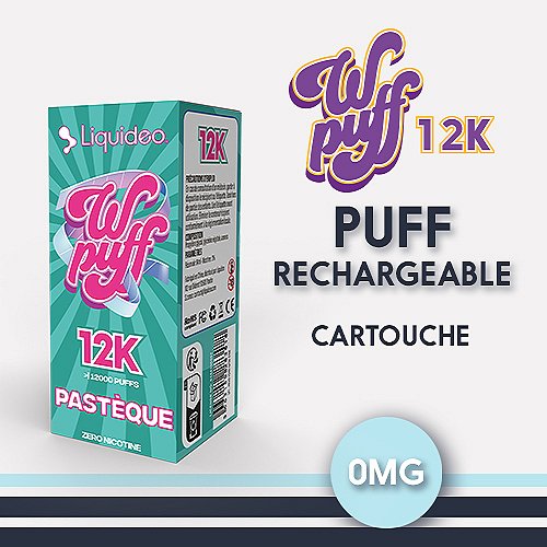 Cartouche 12K WPuff 0% Liquideo