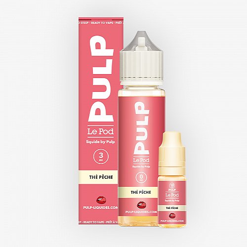 Pack 60ml Thé Pêche Pod Liquide Pulp - 03mg