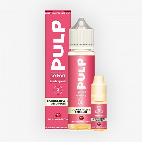 Pack 60ml Licorne Recette Originale Pod Liquide Pulp - 03mg