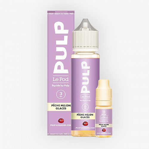 Pack 60ml Pêche Melon Glacés Pod Liquide Pulp - 03mg