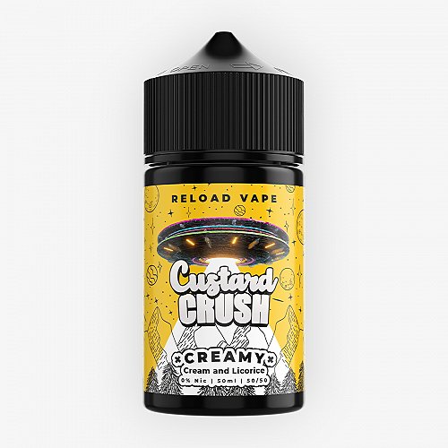 Cream and Licorice Custard Crush Reload Vape 50ml