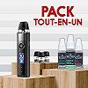 Pack Tout-en-Un Wenax Q Pro GeekVape - Saveurs fraîches Menthe Verte / Menthe Extrême / Noir Intense - 06mg